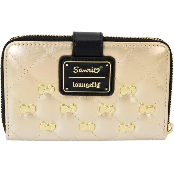 Loungefly Sanrio 50th Anniversary Gold Zip Around Wallet NWT - Picture 3 of 4